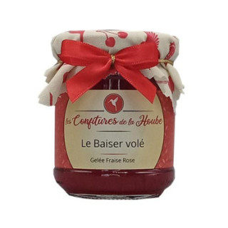 Gelée extra de Fraise à la Rose - Le Baiser Volé 220 gr