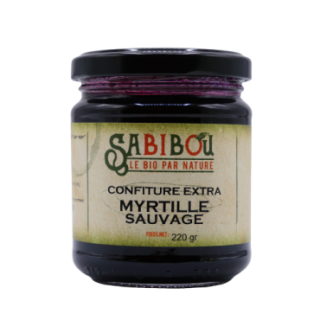 SABIBOU - Myrtille Sauvage - confiture artisanale BIO 220gr