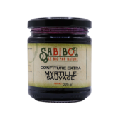 SABIBOU - Myrtille Sauvage - confiture artisanale BIO 220gr
