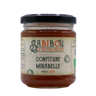SABIBOU - Mirabelle de Lorraine - confiture artisanale BIO 220 gr