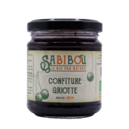 SABIBOU - Griotte - Confiture artisanale BIO 220 gr