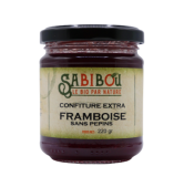 SABIBOU - Framboise sans pépins - confiture artisanale BIO 220 gr