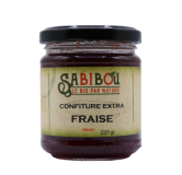 SABIBOU - Fraise - Confiture artisanale BIO 220 gr
