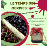 Cerise Noire de Bâle 220 gr Confiture extra