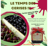 Cerise noire de Bâle Vanille 220 gr Confiture extra