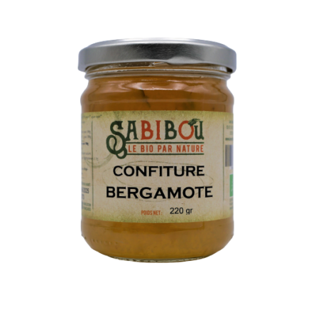 SABIBOU - Bergamote  - confiture BIO 220 gr
