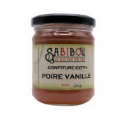 SABIBOU - Poire à la Vanille - Confiture BIO 220 gr