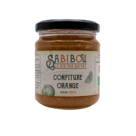 SABIBOU - Orange Douce - confiture artisanale BIO 220gr