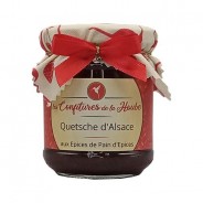 Confiture artisanale Quetsche d'Alsace aux épices de Noël 220 gr