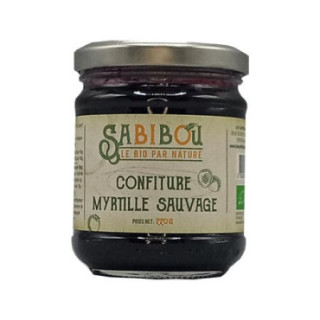 SABIBOU - Myrtille Sauvage - confiture artisanale BIO 220gr