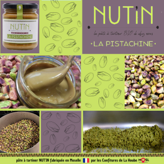 Pate à tartiner BIO NUT'IN - La Pistachine 150 gr