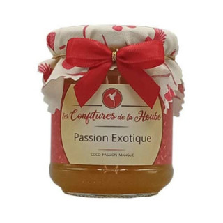 Les confitures de la hoube confiture artisanale Passion Exotique 220 gr