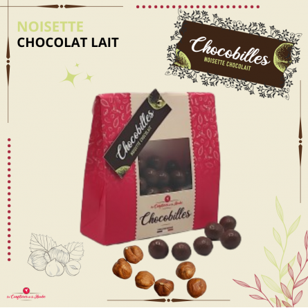 ChocoBilles Enrobés chocolatés Noisette Chocolat Lait Les Confitures de La Hoube Moselle Alsace Grand Est