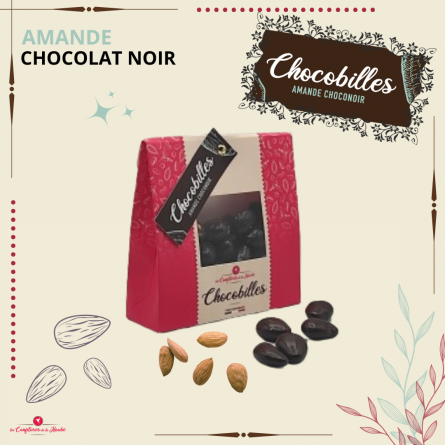 ChocoBilles Enrobés chocolatés Amande Chocolat Noir Les Confitures de La Hoube Moselle Alsace Grand Est