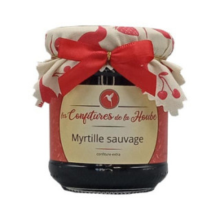 les confitures de la Hoube confiture artisanale myrtille sauage 220gr