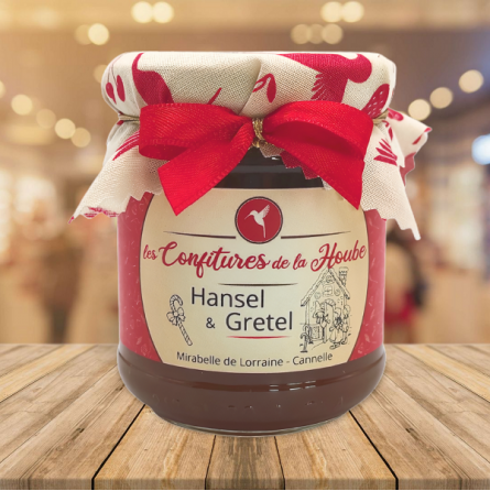 confiture de la hoube confiture artisanale Mirabelle de Lorraine - Cannelle 220 gr - Hansel et Gretel