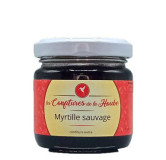les confitures de la hoube caonfiture artisanale myrtille sauvage 110gr