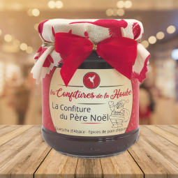 Confiture artisanale Quetsche d'Alsace aux épices de Noël 220 gr Les Confitures de La Hoube - Confiture du Père Noel