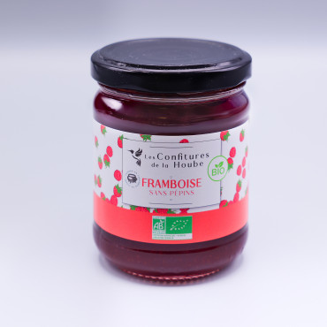 Framboise sans pépins - confiture artisanale BIO 220 gr