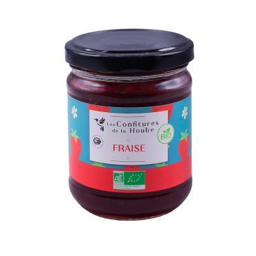 Fraise - Confiture artisanale BIO 220 gr