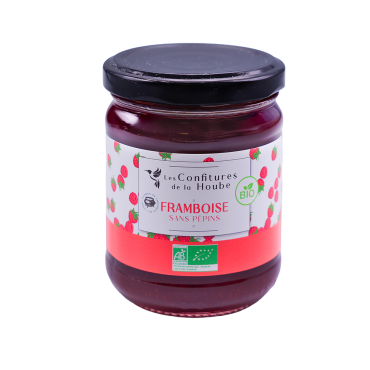 Framboise sans pépins - confiture artisanale BIO 220 gr