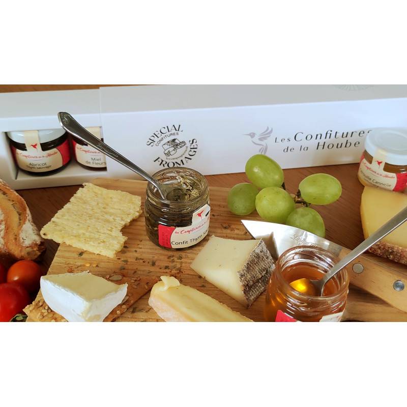 Coffret FROMAGE blanc élégant confiture de la hoube moselle grand est