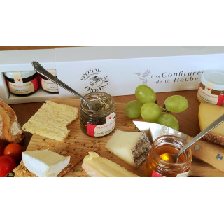 Coffret FROMAGE blanc élégant confiture de la hoube moselle grand est