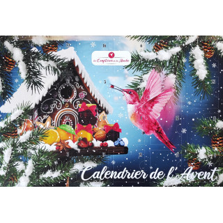 Calendrier de l'Avent 100% fabrication artisanale 100% Les Confitures de La Hoube 24 variétés de confitures différentes