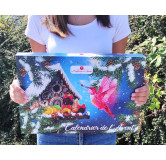 Calendrier de l'Avent 100% fabrication artisanale 100% Les Confitures de La Hoube 24 variétés de confitures différentes
