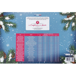 Calendrier de l'Avent 100% fabrication artisanale 100% Les Confitures de La Hoube 24 variétés de confitures différentes
