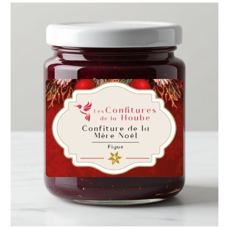 Confiture Mère Noël - Figue - Confiture extra - Les Confitures de la Hoube Confiture Mère Noël - Figue - Confiture extra - Les Confitures de la Hoube