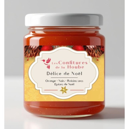 Délice de Noël 220 gr - Les Confitures de La Hoube-