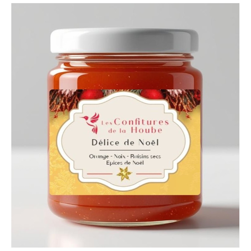 Délice de Noël 220 gr - Les Confitures de La Hoube-