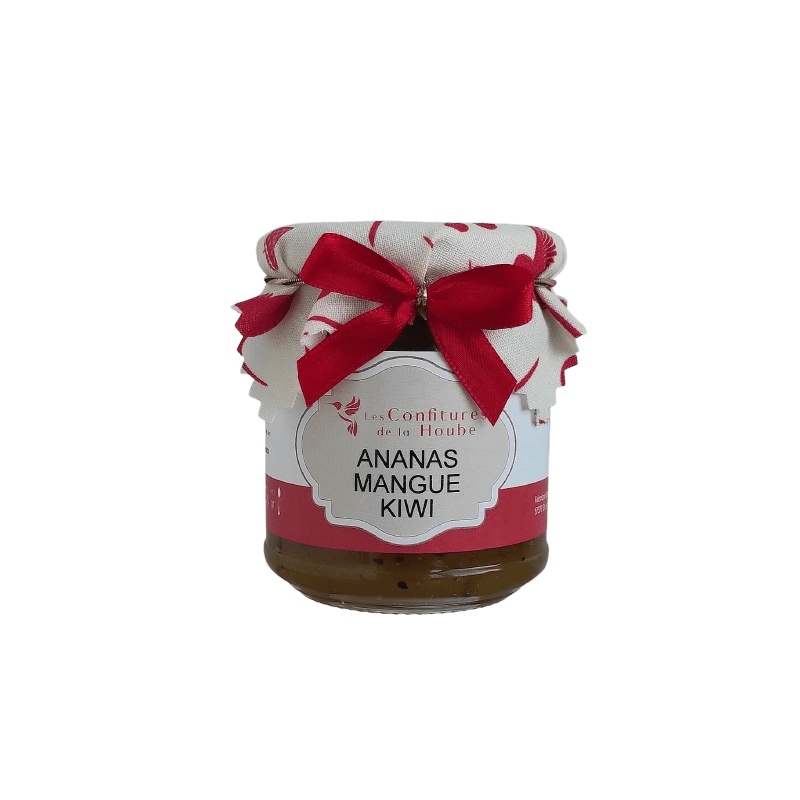 Confiture extra Ananas Mangue Kiwi 220 gr Les Confitures de La Hoube