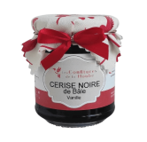 Confiture Cerise noire de Bâle Vanille 220gr Les Confitures de La Hoube