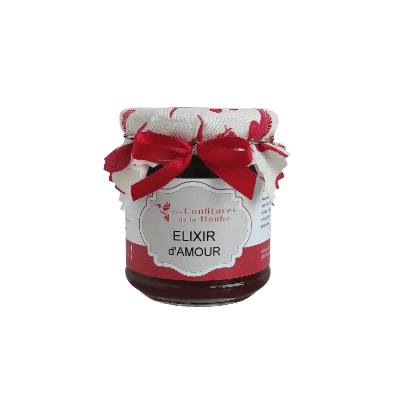 Elixir d'Amour Confiture Fraise Gingembre 220gr Les Confitures de La Hoube Elixir d'Amour Confiture Fraise Gingembre 220gr Les Confitures de La Hoube