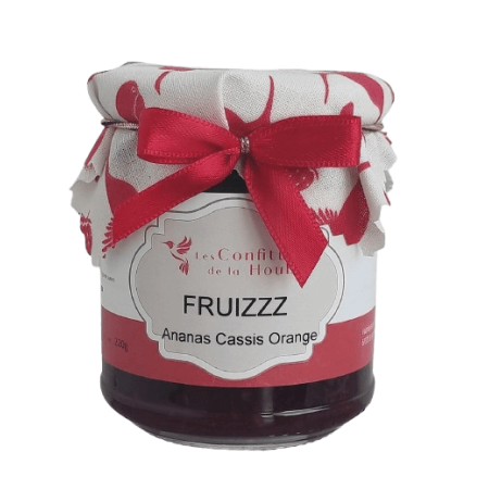 Confiture Fruizzz (Ananas Cassis Orange) 220gr Les Confitures de La Hoube