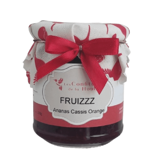 Confiture Fruizzz (Ananas Cassis Orange) 220gr Les Confitures de La Hoube