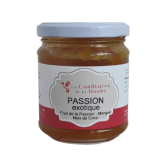 Confiture Passion Exotique (fruit de la passion, coco, mangue) 220gr Les Confitures de La Hoube