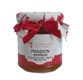 Confiture Passion Exotique (fruit de la passion, coco, mangue) 220gr Les Confitures de La Hoube