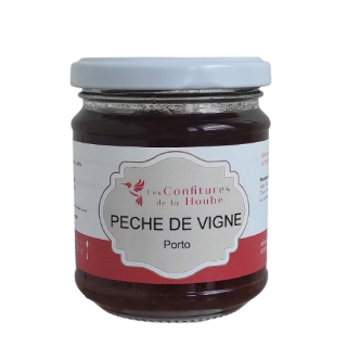 Confiture Pêche de Vigne Porto 220gr Les Confitures de La Hoube