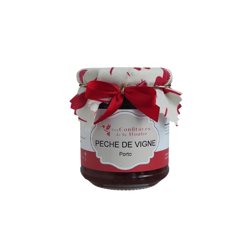 Confiture Pêche de Vigne Porto 220gr Les Confitures de La Hoube Confiture Pêche de Vigne Porto 220gr Les Confitures de La Hoube
