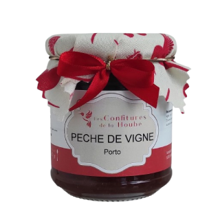 Confiture Pêche de Vigne Porto 220gr Les Confitures de La Hoube